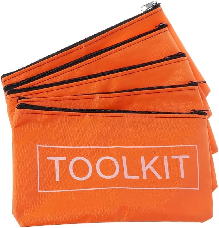 5pcs Tool Storage Bags with Zipper – Waterproof Oxford Cloth Tool Bag – Hardw…
