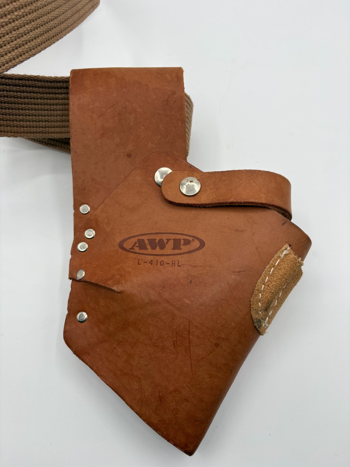 AWP Leather Drill And Bit Tool Belt Holster K-410-RL **W/ belt!