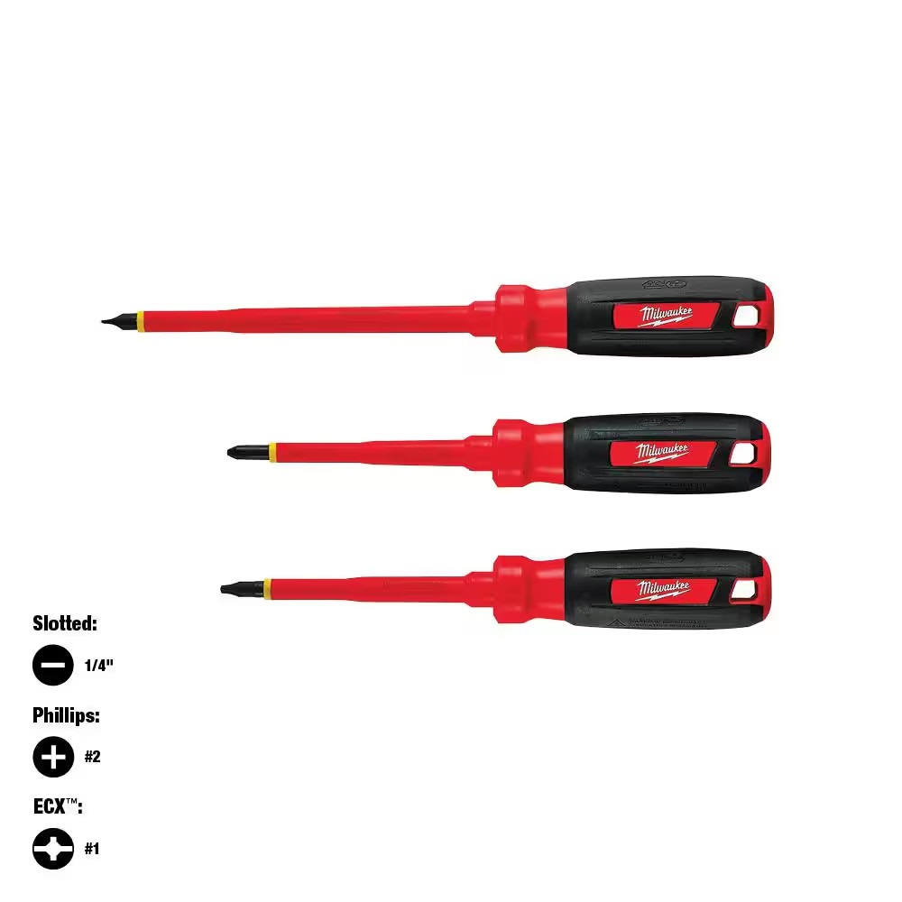 Milwaukee 15 In. PACKOUT Tool Duffle Bag & Electrician Hand Tool Set (9-Piece)