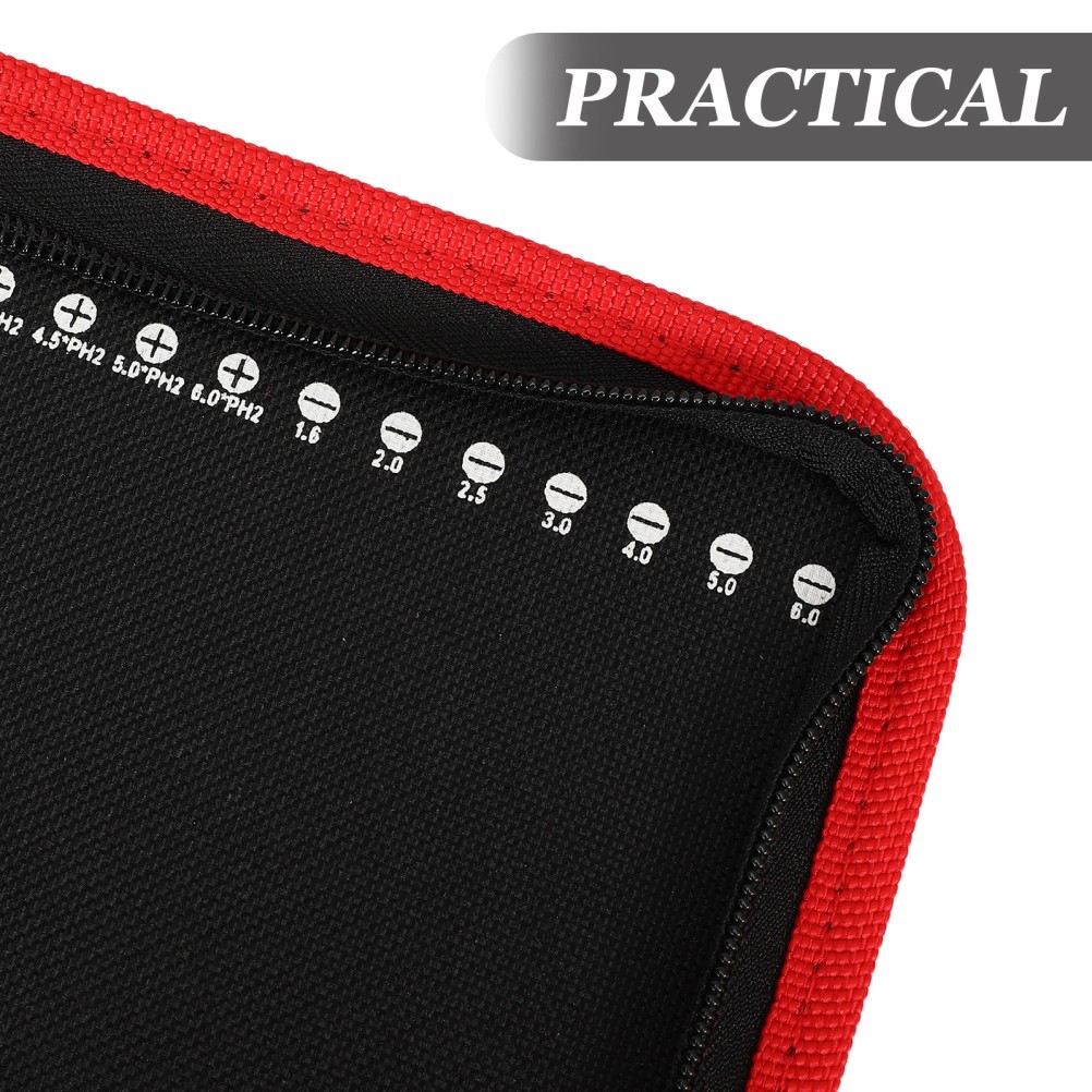 Portable Multi Color Canvas Tool Bag Durable Zipper Pouch for Storage Use