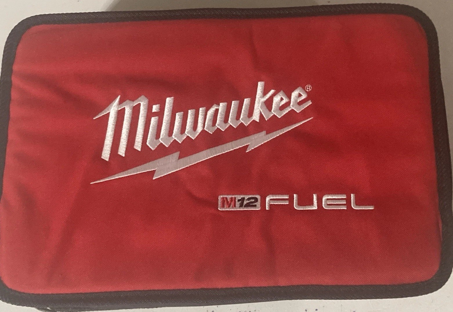 New Milwaukee M12 FUEL “Hackzall” Fabric Tool Bag (bag only), Red/Black