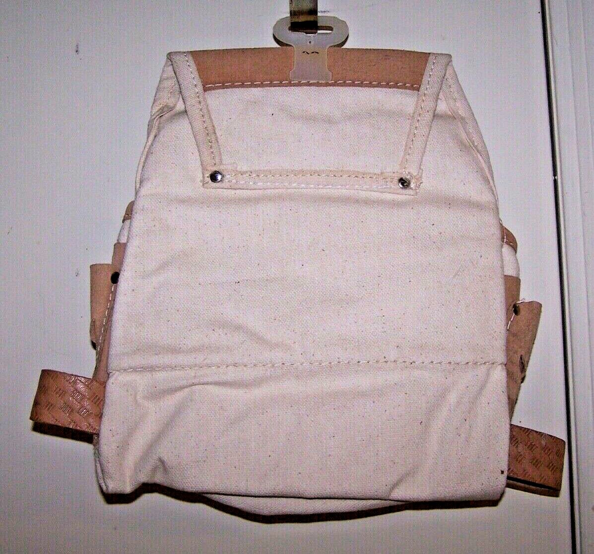 GRAINTEX – CANVAS TOOL POUCH w/ Leather Trim – 10 Pockets – CS1827 – NWT!