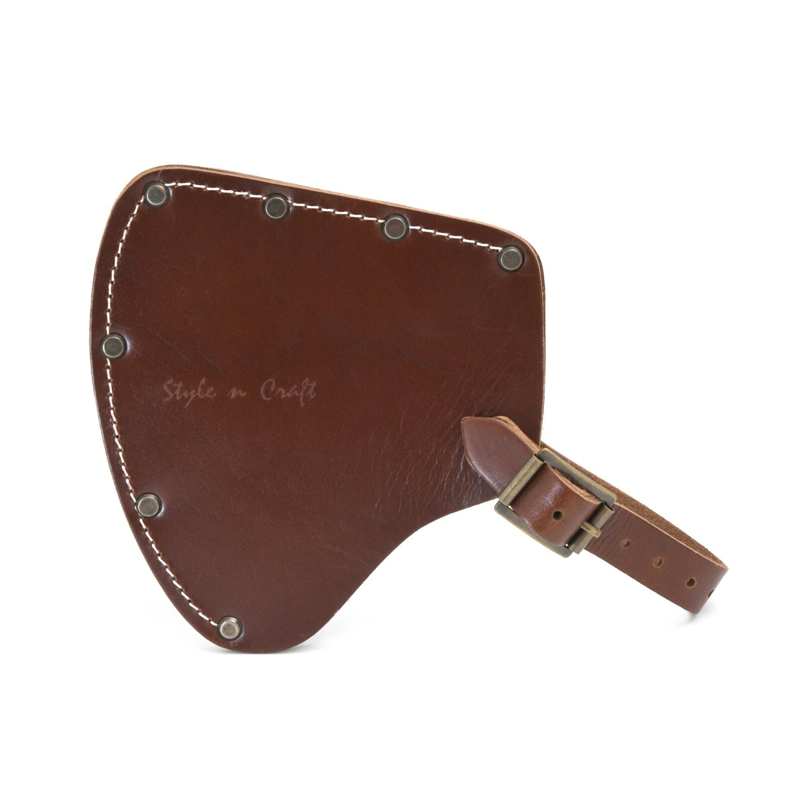 Style n Craft 98027 – Camper’s Axe Sheath in Dark Tan Heavy Top Grain Leather