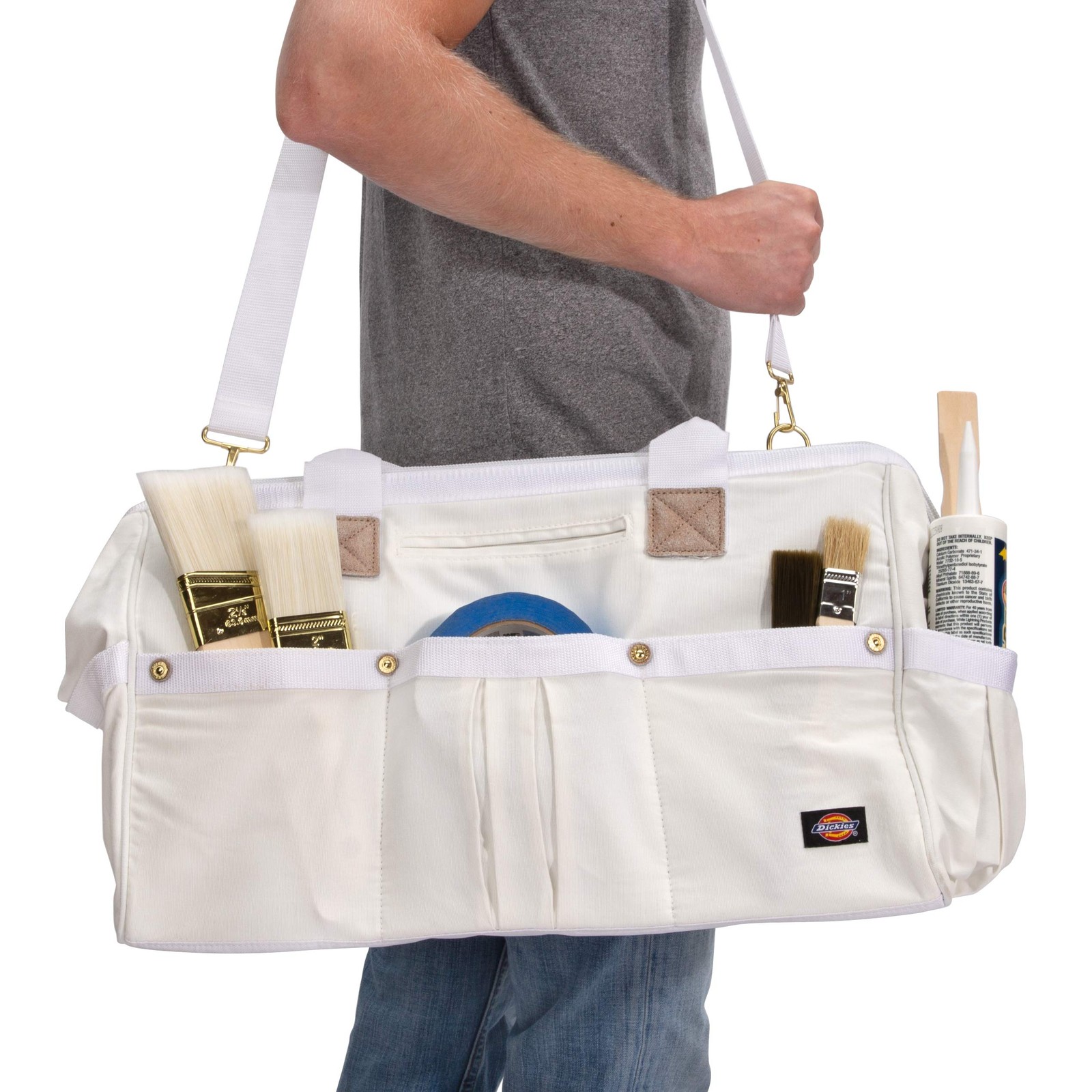 Dickies 20Inch Durable Canvas Work Bag for Painters, Carpenters, and Builders…
