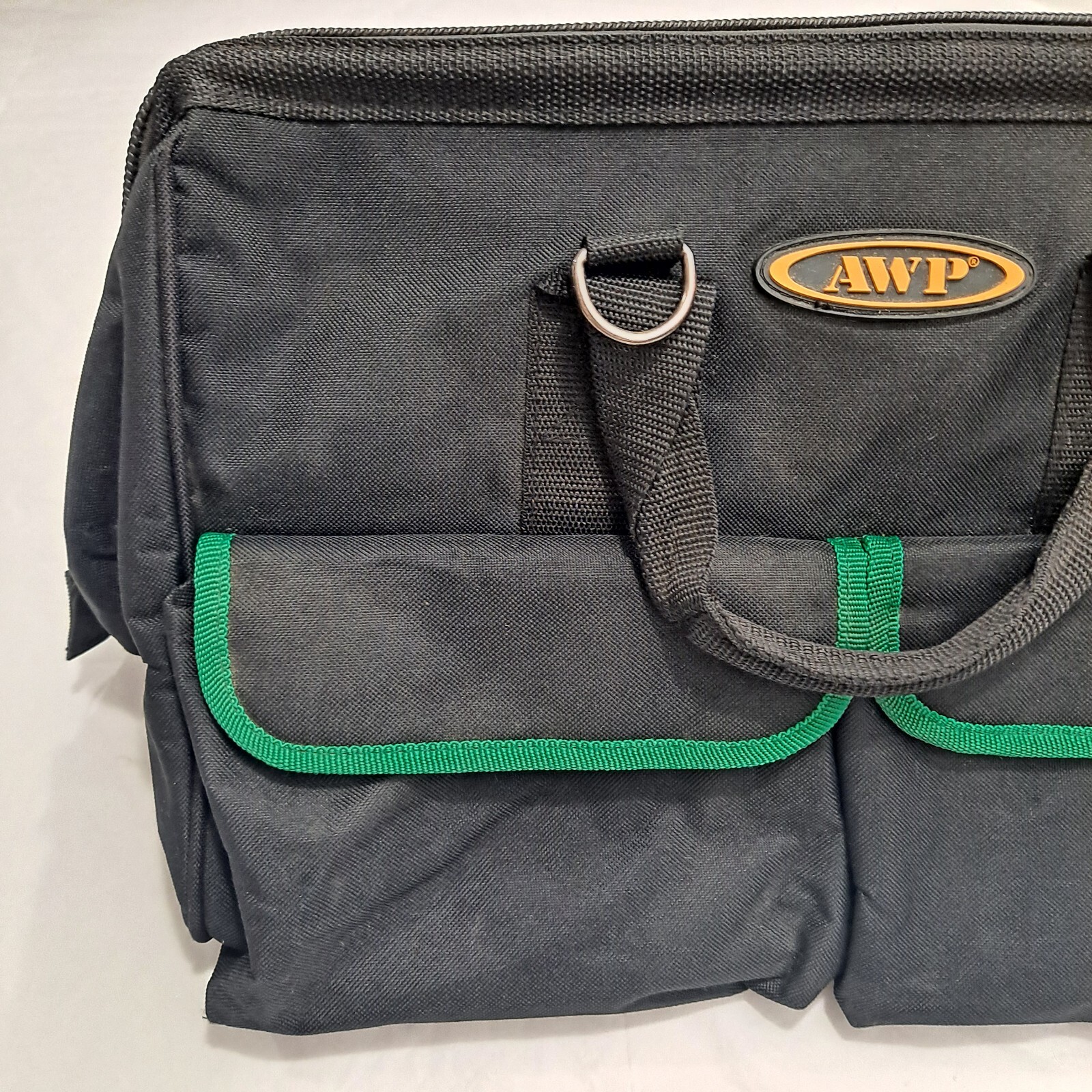 AWP Tool Bag Work Tote Black Green Barber w/ Handles
