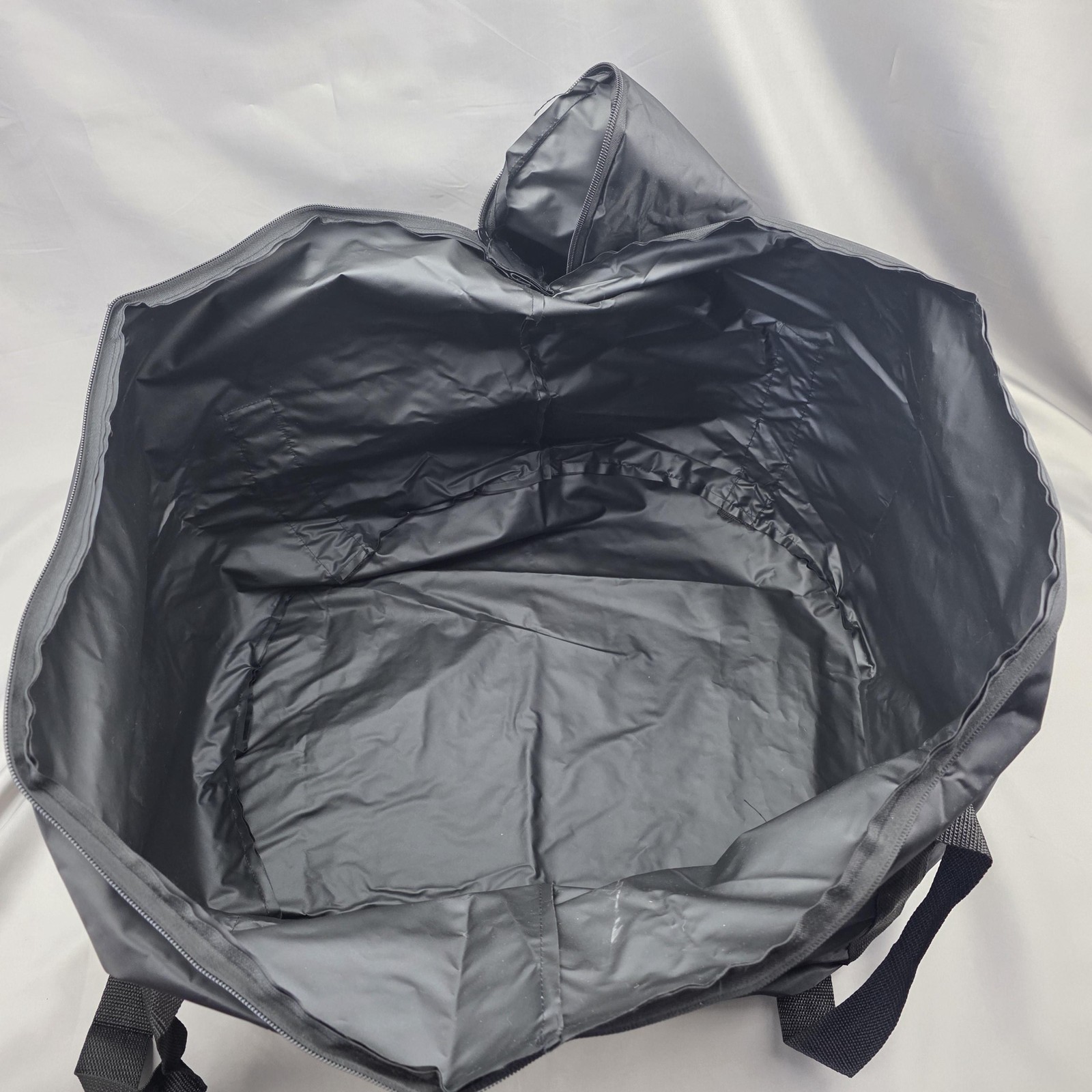 Craftsman Large Black Nylon Round Tool Bag Zippered Carry Tote Storage Case