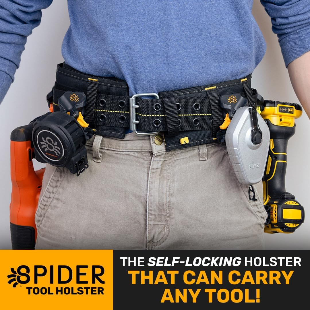 Pro Tool Holster – Upgraded, Self Locking, Quick Draw Universal Tool Holder with