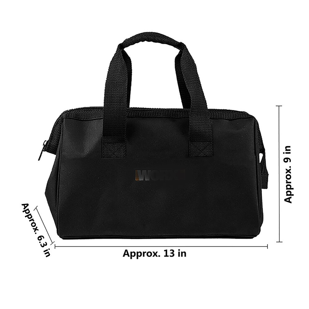 1 fits WORX Heavy Duty Nylon Tools &Accessory Storage Bag-Bag Only(13″x 6.3″x9″)