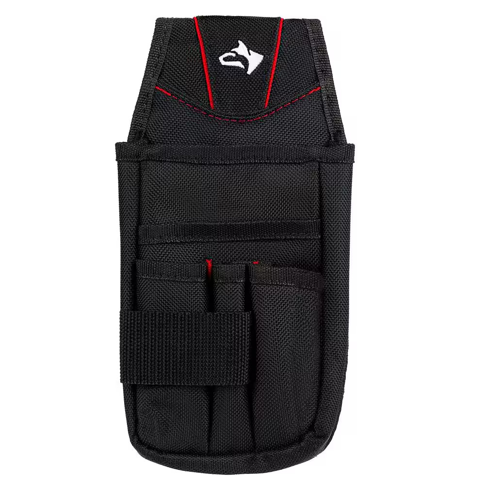 Husky 7-Pocket Utility Holster Tool Belt Storage Pouch Holder 5″ x 9.5″ Black