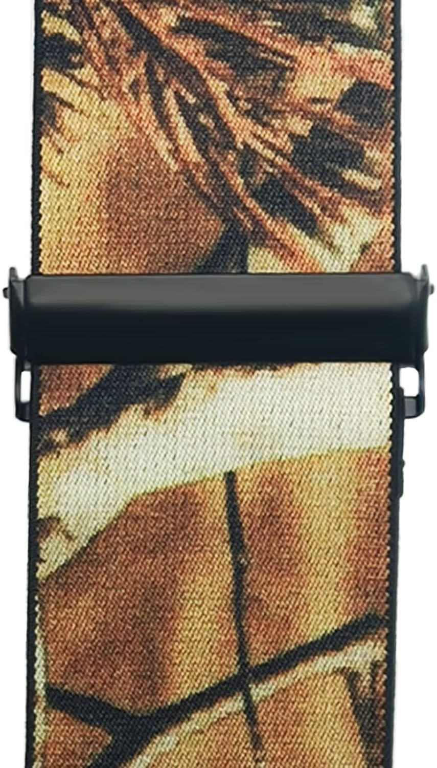Camo Suspenders for Men Heavy One Size, 2"/B1/Camo Yellow/Black Clips