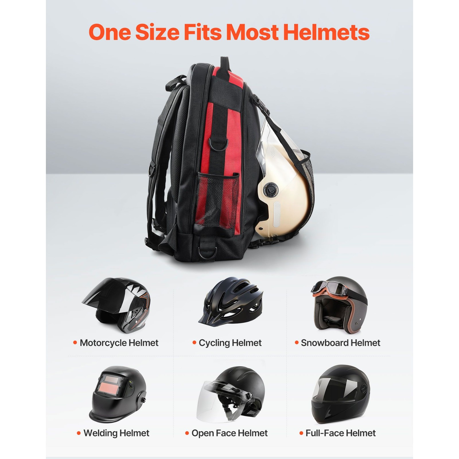 Welding Gear Backpack 25.2L with Helmet Bag, 1680D Water-Resistant Polyester
