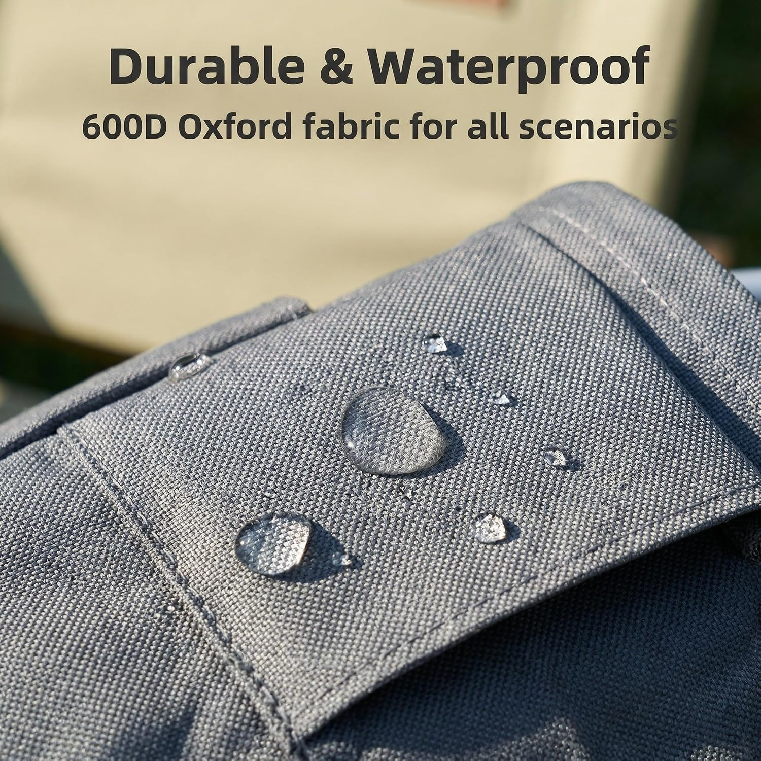 Cleaning Caddy with Handle,17L Foldable Collapsible Bucket 600D Oxford Fabric, 6