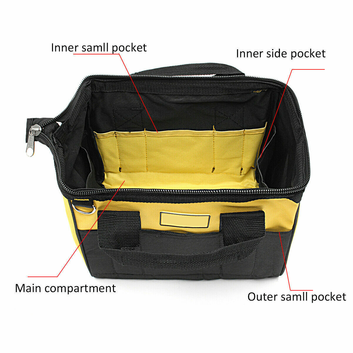 S/M/L Waterproof Heavy Duty Tool Bag Storage Toolbag Working Nylon Canvas Strap