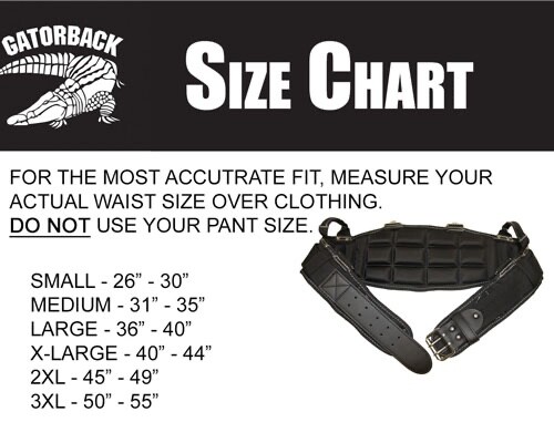 New (X-Large) Contractor Pro Gatorback Pro-Comfort Back Support Tool Belt B400XL