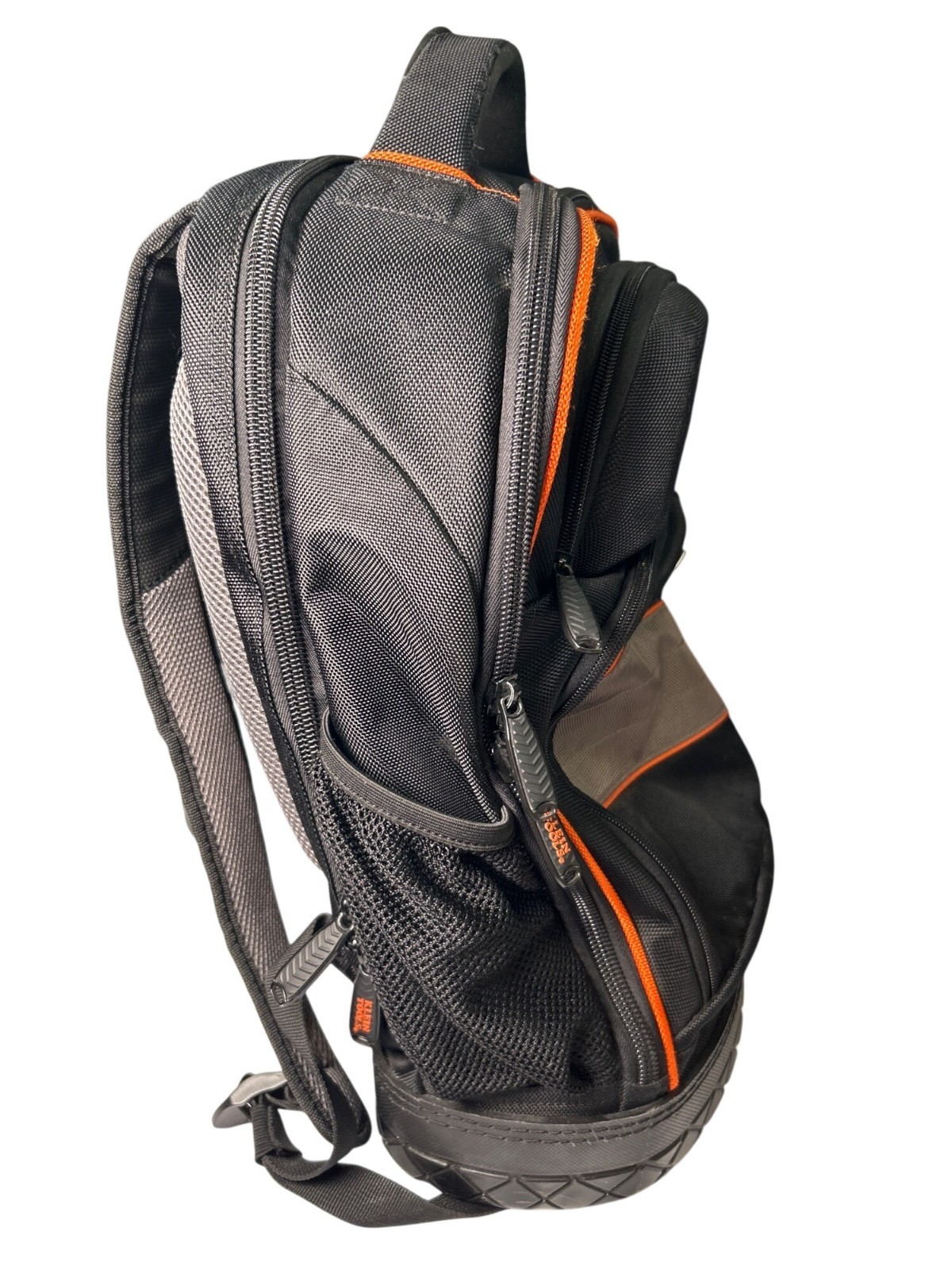 Klein Tools Tradesman Pro Backpack Heavy Duty With Molded Base Black & Orange