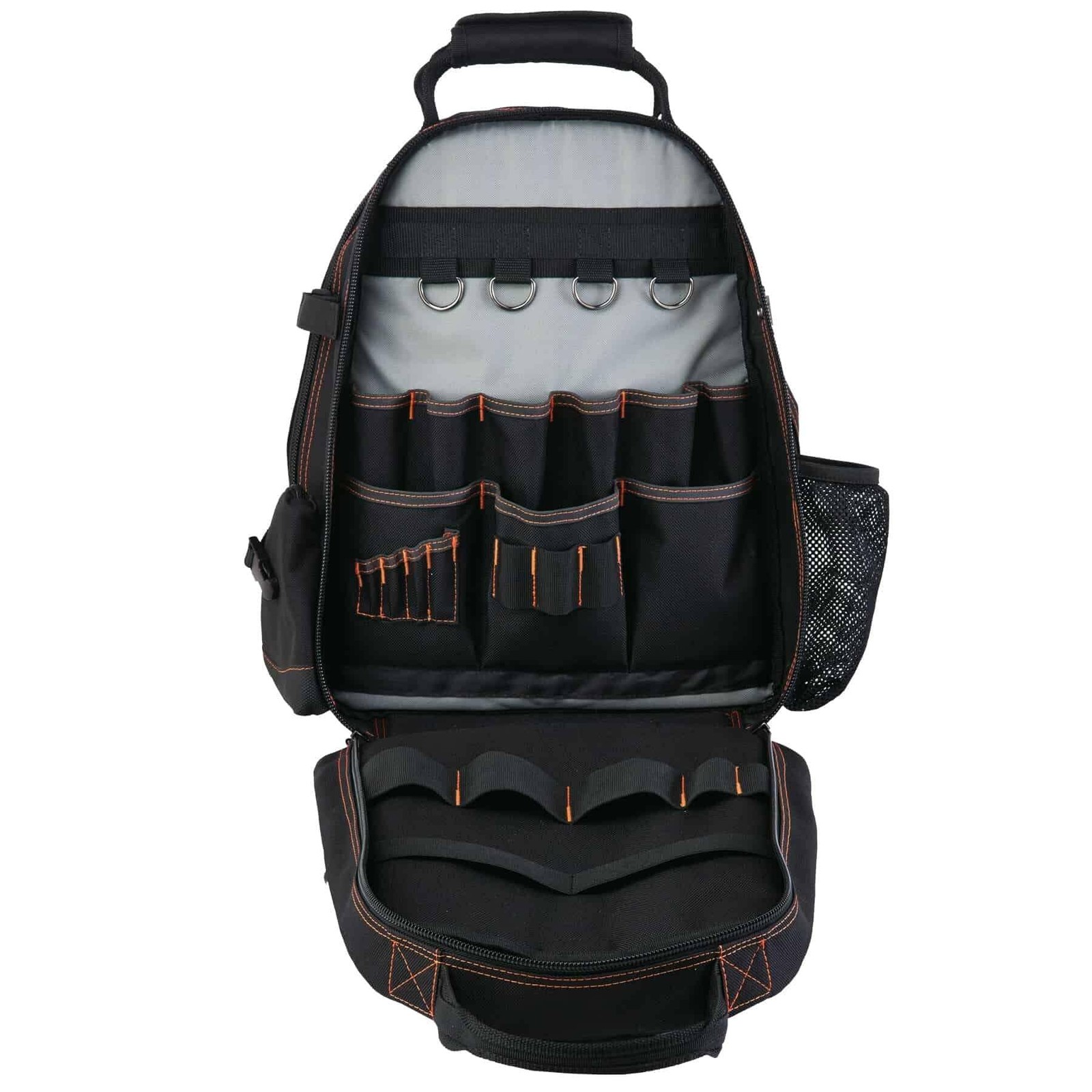 Arsenal 5843 Tool Backpack Dual Compartments,Black,Regular