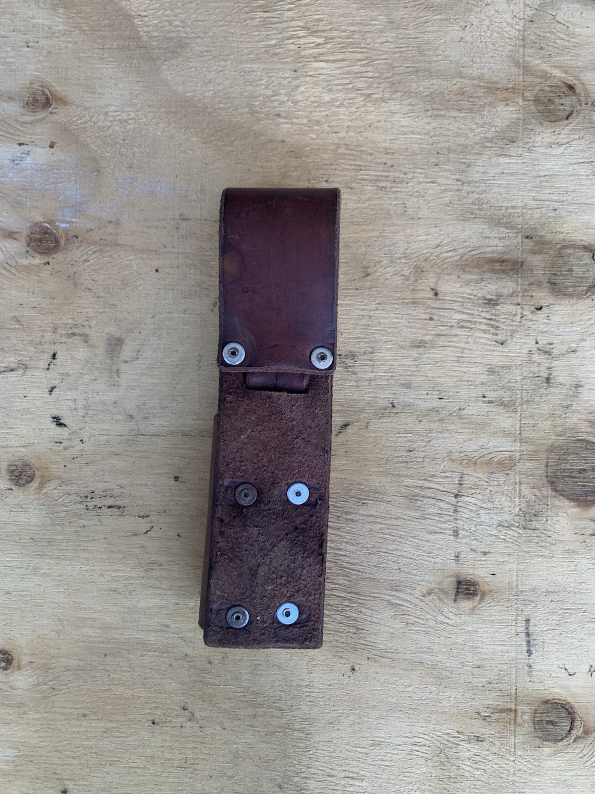 Leather Scaffold Ratchet Holder. 3/16” Thick Leather. Ratchet Not Included