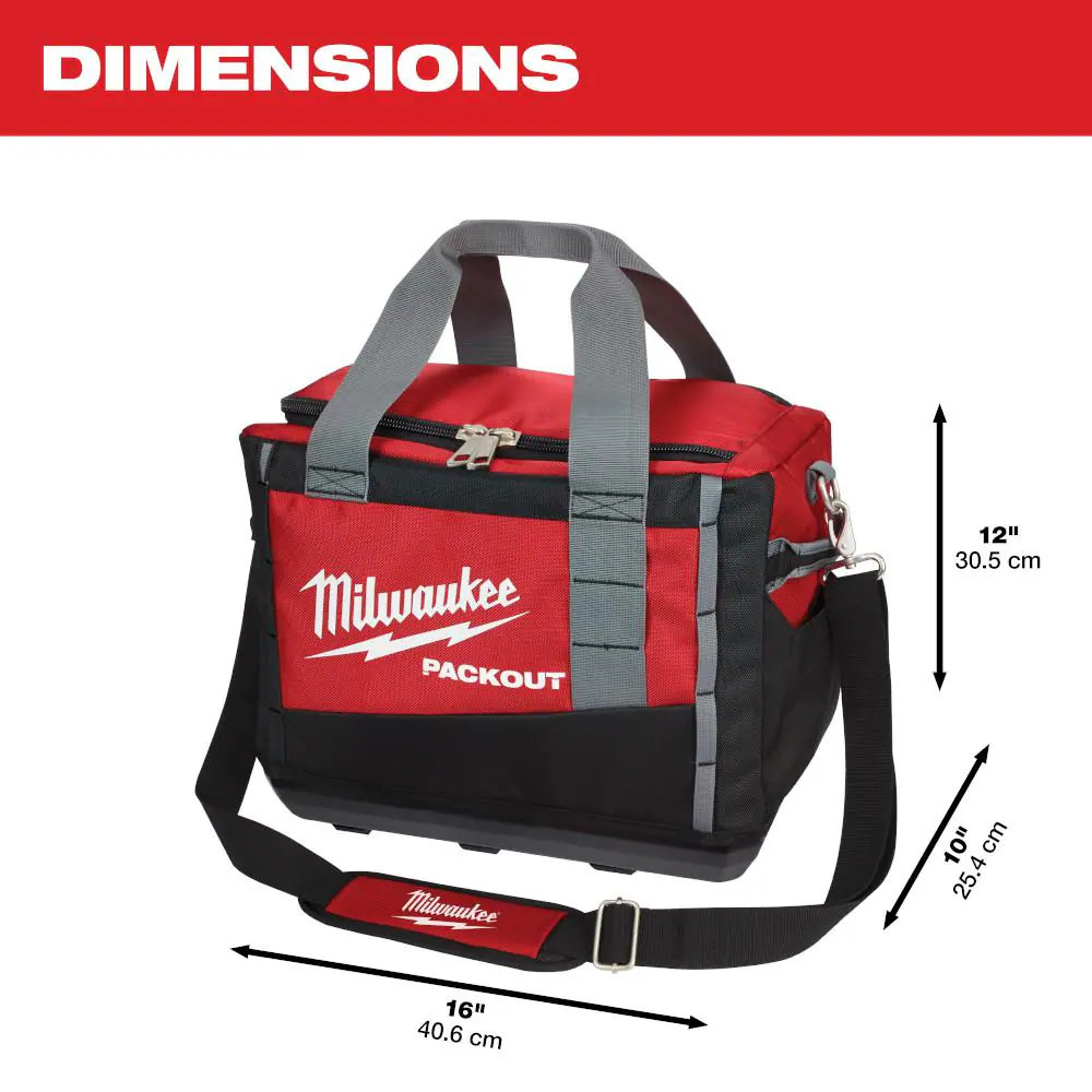 Milwaukee 15 In. PACKOUT Tool Duffle Bag & Electrician Hand Tool Set (9-Piece)