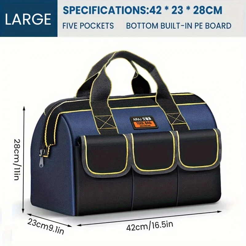 AIRAJ Multifunctional Tool Bag 1680D Oxford Cloth Waterproof Wear-Resistant Elec