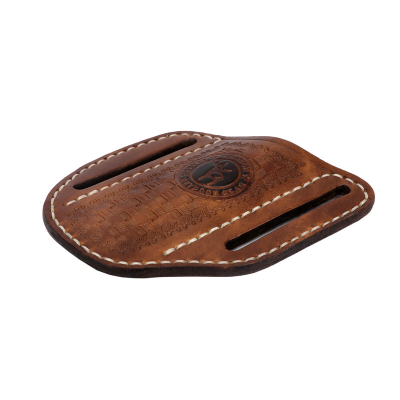 TOURBON Leather Folding Knife Pocket Belt Sheath Camping Gift-Special offer