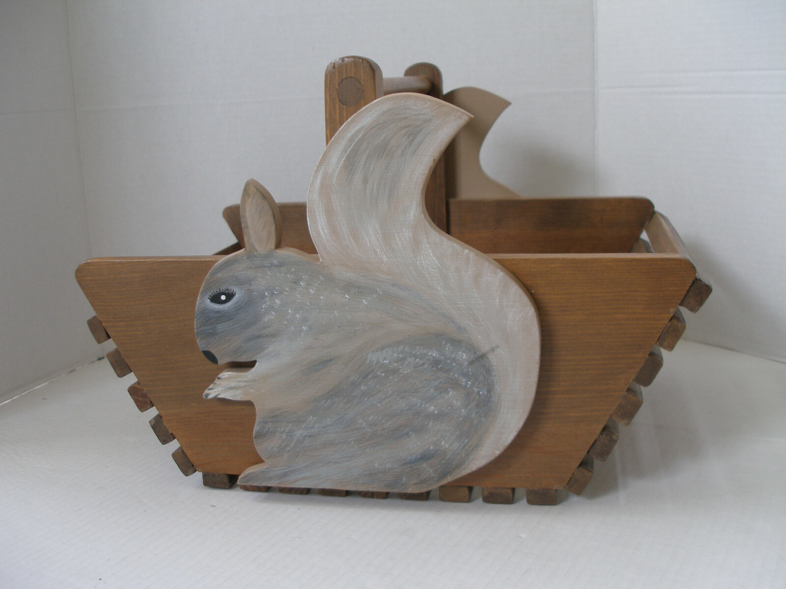 Garden Tools Box Squirrel Themed Wood Storage Box Holds Books Magazines Too New