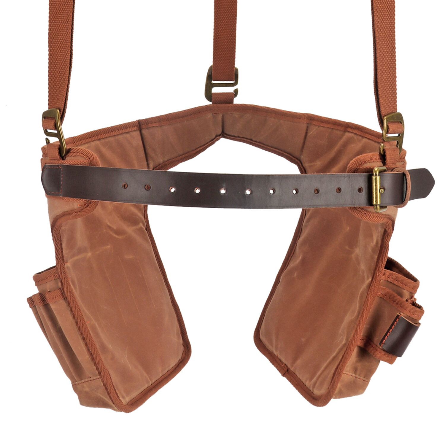 TOURBON Work Tool Belt Suspender Drill Pouch Electricians Carpenter Harness Vest