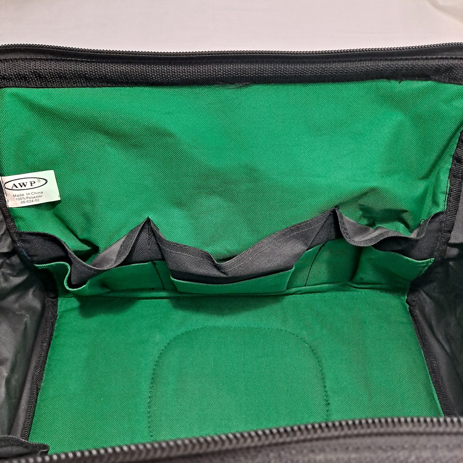 AWP Tool Bag Work Tote Black Green Barber w/ Handles