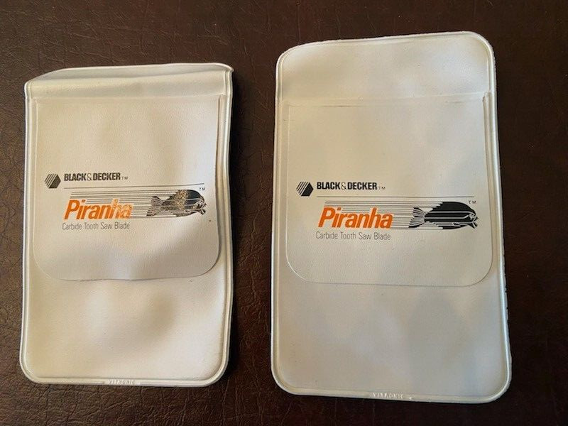 VTG Pocket Protector BLACK & DECKER Tools Piranha Saw Blade -LOT OF 2
