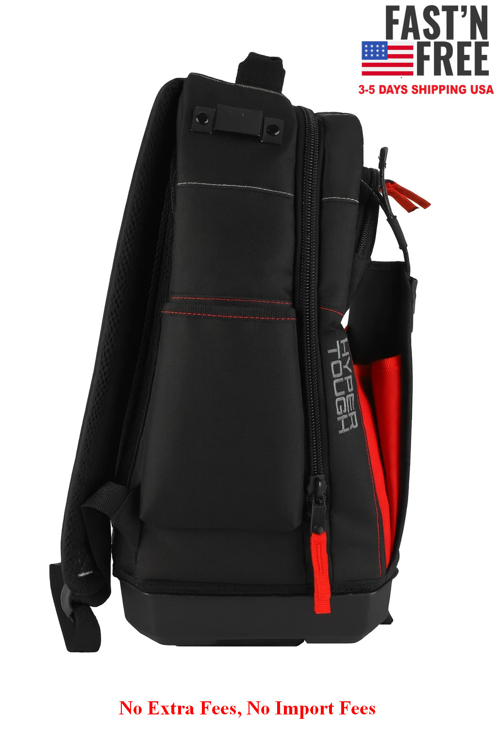 Hyper Tough Stackable Tool Backpack Organizer Heavy Duty Jobsite Storage Bag