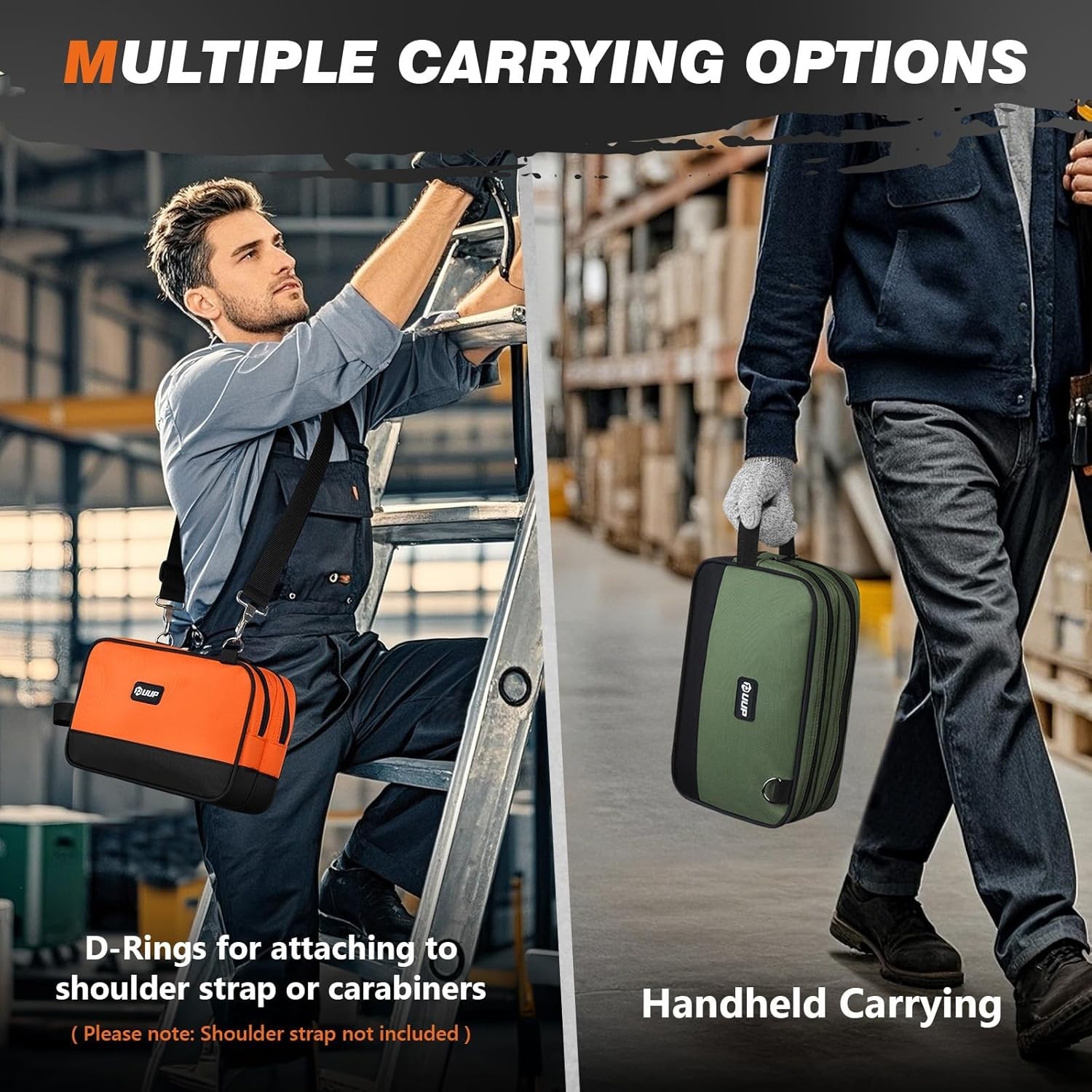 Water Resistant 12″ Tool Bag Set – Perfect for Mechanics and DIYers in 2 Colors
