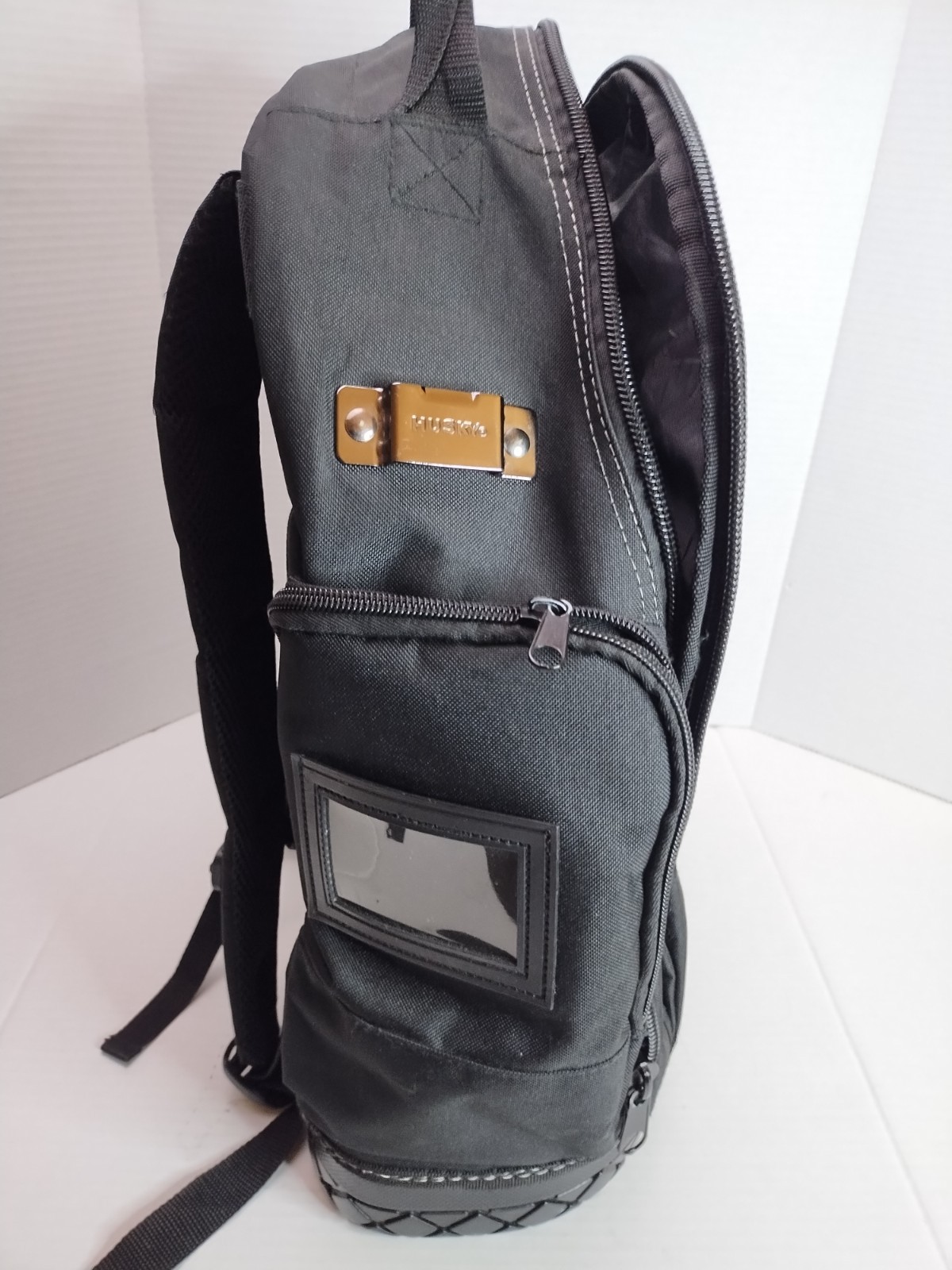 Husky 16 in. Pro Tool Backpack Heavy Duty Rubber Bottom Storage Bag