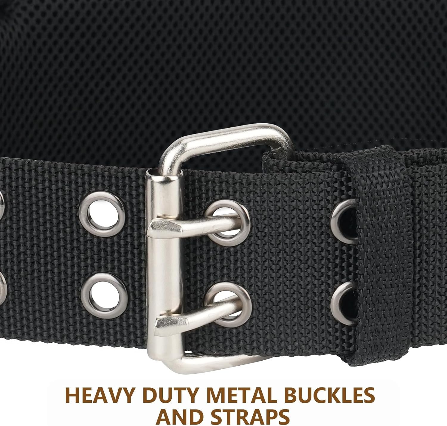 4-Inch Padded Tool Belt,Heavy Duty Tool Belts for Men with 4 Suspenders Ring,Wor
