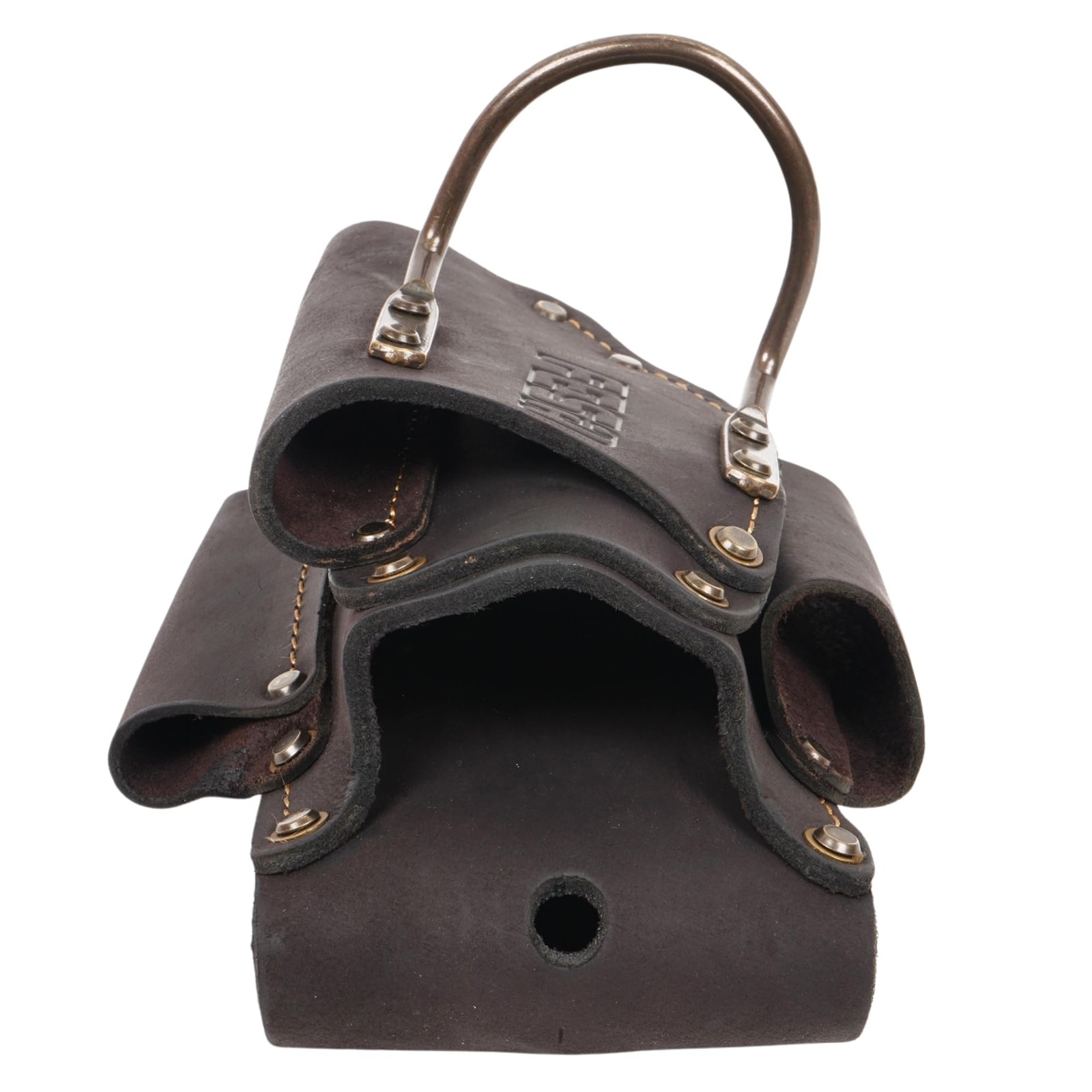 Small Leather Tool Pouch 5in1 Heavy Top Grain Steel Hammer Loop 3 Inch