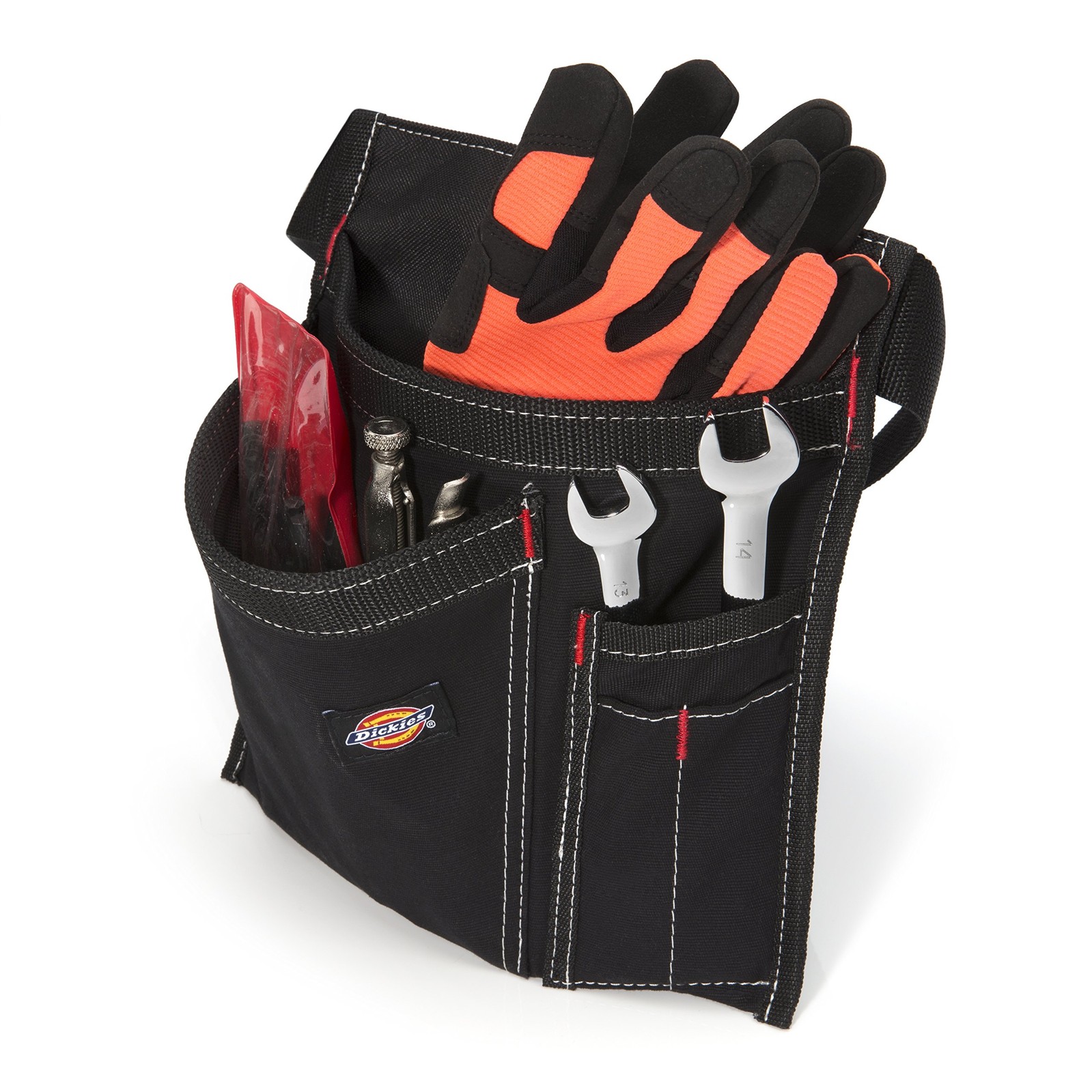 Dickies 5-Pocket Single Side Tool Belt Pouch/Work Apron, 1 Unit, Black