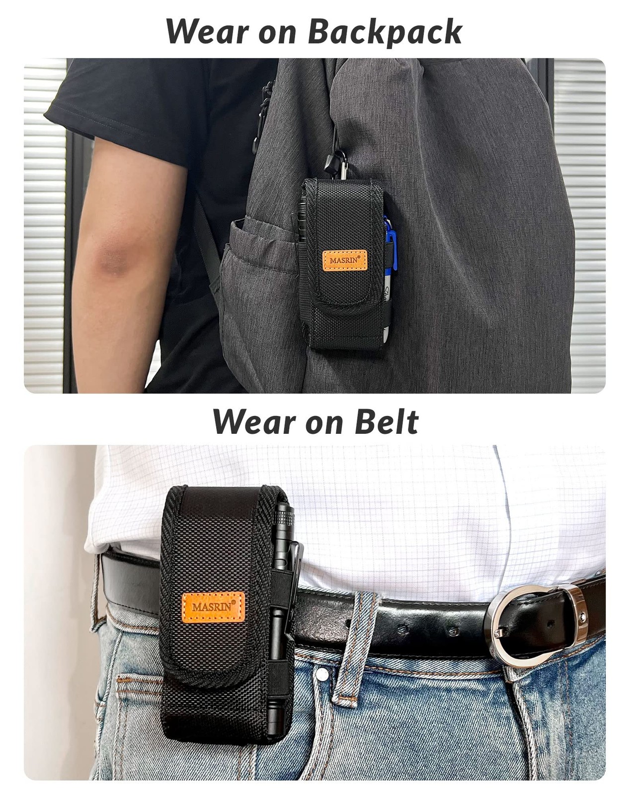 Multitool Sheath-EDC Pouch,Multi Tool Holster for Belt,Small Tactical Black