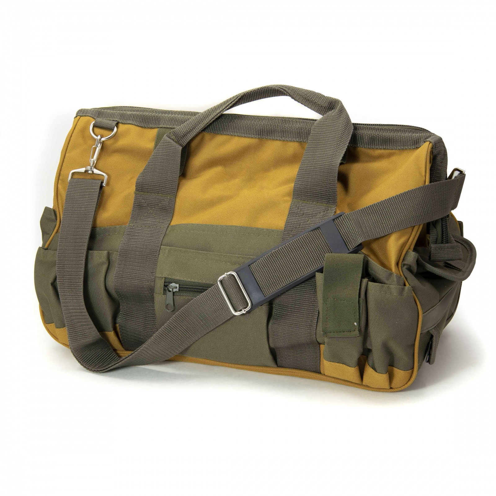 ToolTreaux Nylon Storage Tool Bag with Side Pockets and Shoulder Strap 18 x 8.5