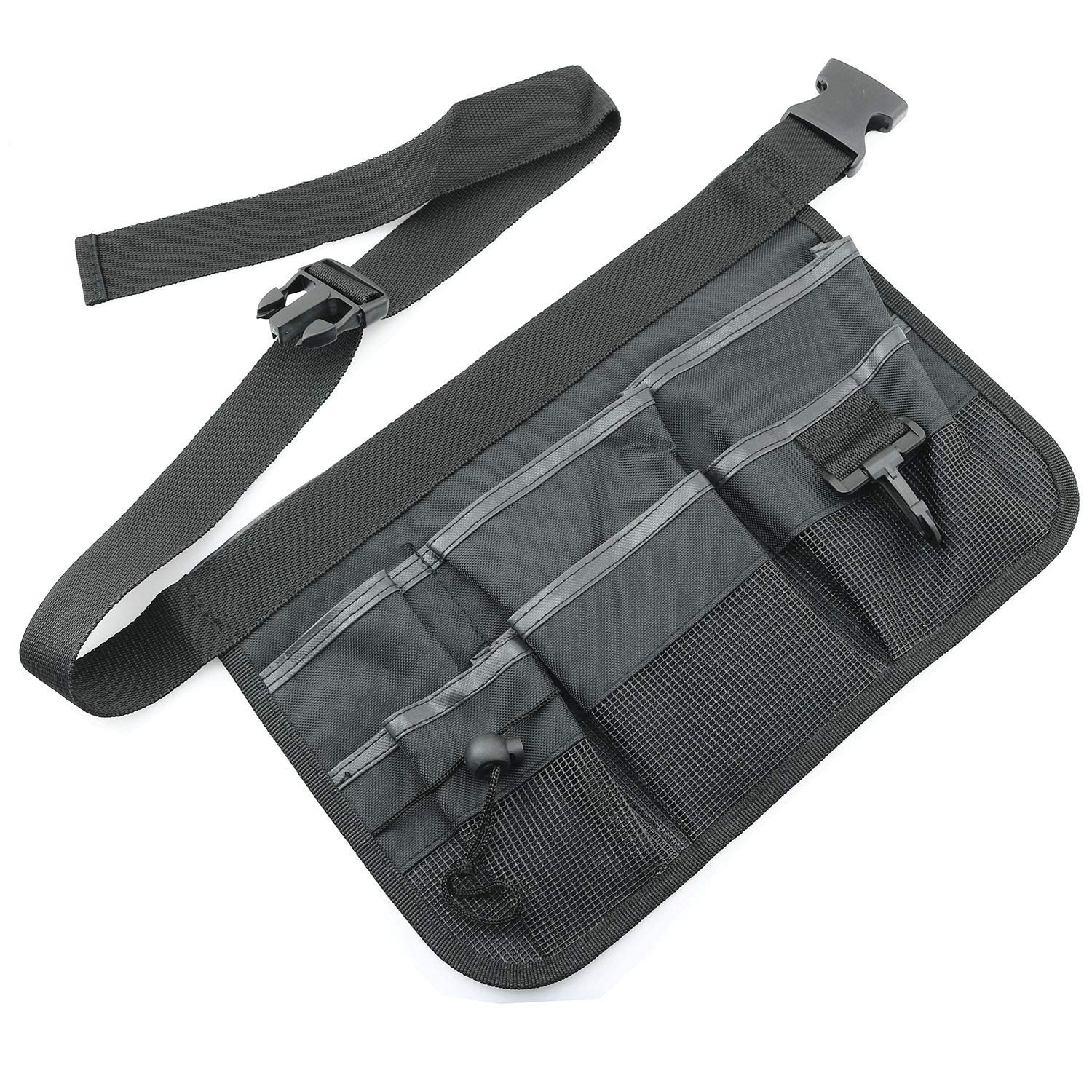 Gardening Tools Belt 33x23mm 13×9 Inch Black Waist Bag Organizer Apron
