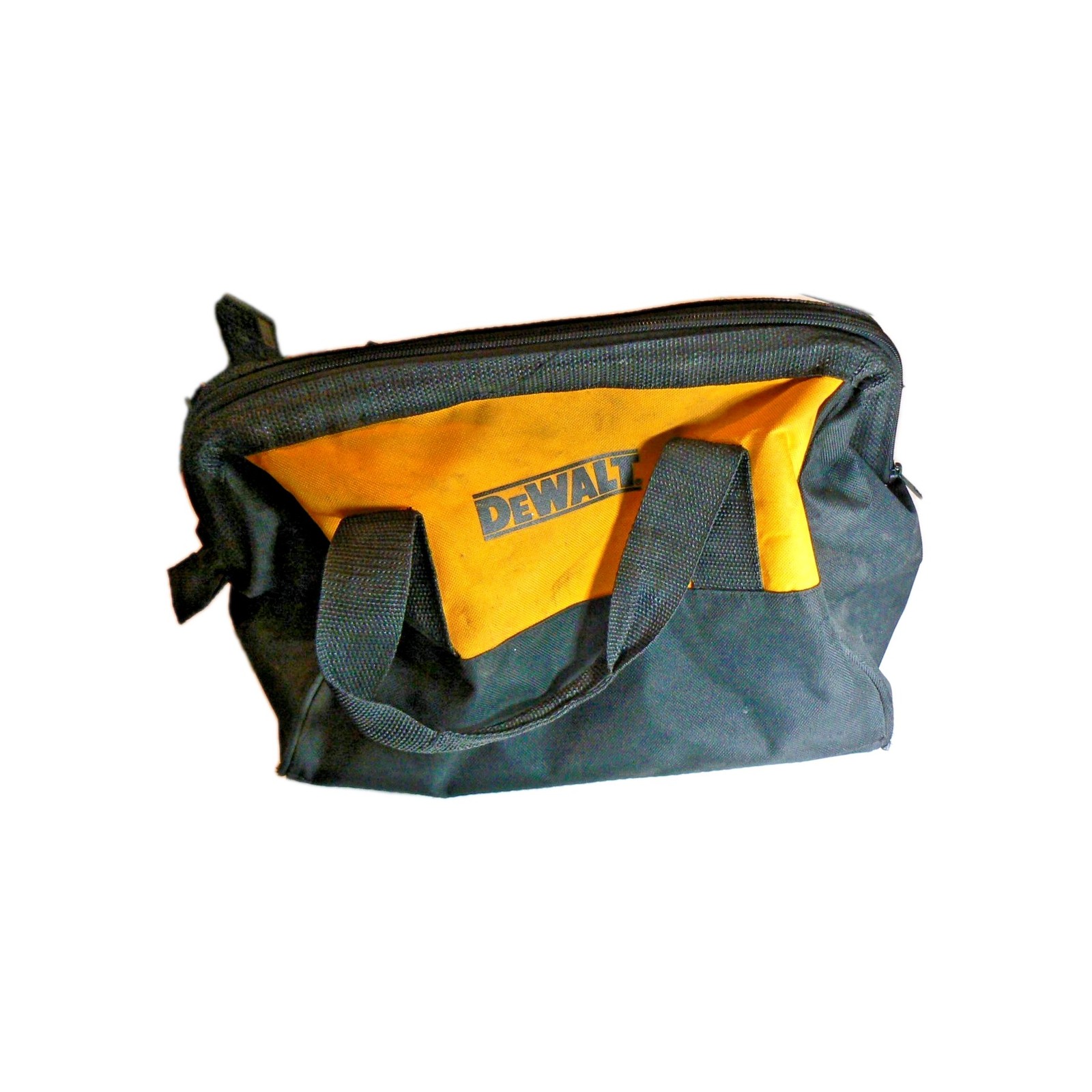 DEWALT 12″ Tool Bag Heavy Duty Ballistic Nylon Contractor Organizer Yellow Black