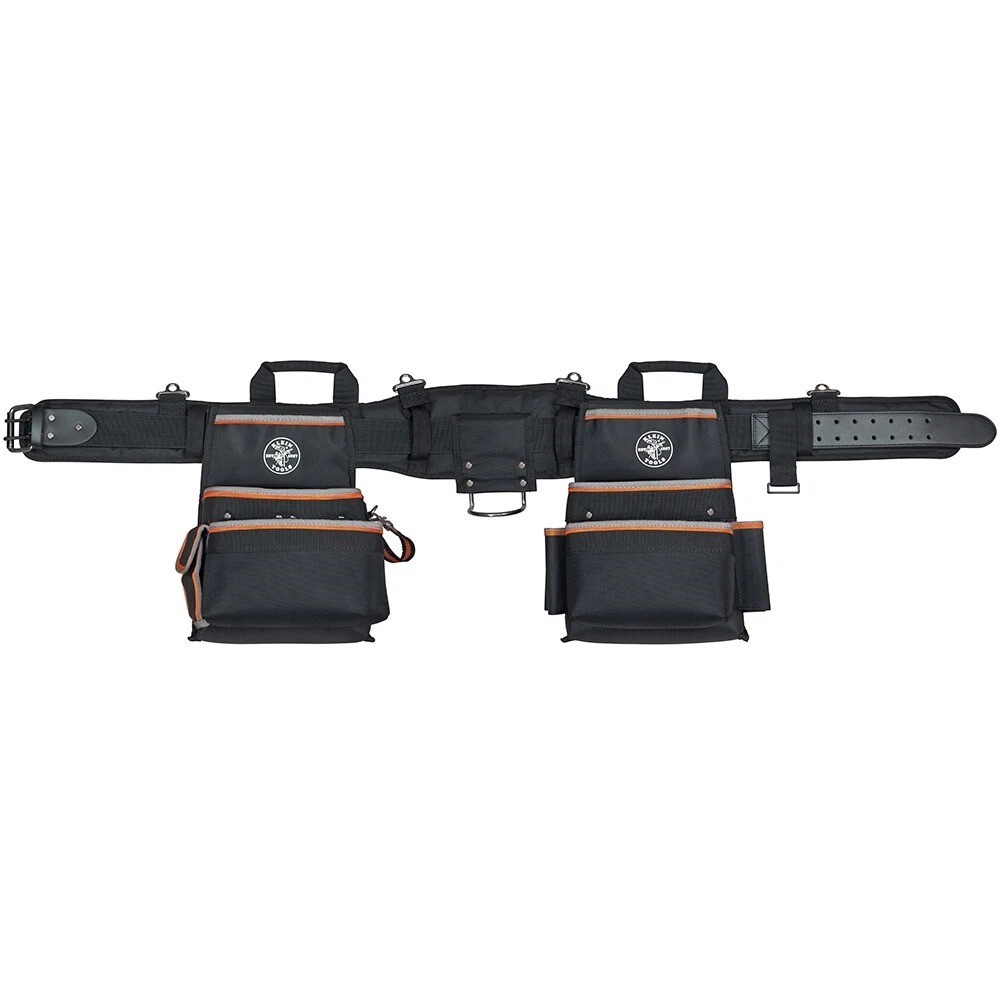New KLEIN TOOLS 55428 Tradesman Pro Electrician Tool Belt Size L 26 Pocket Black