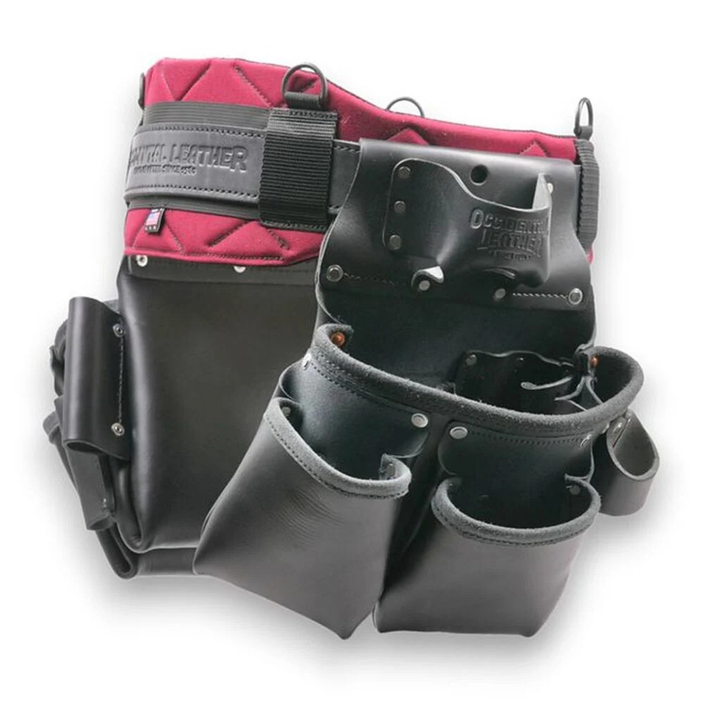 Occidental Leather Proformance Proframer Tool Belt Set Red/black/gray Medium