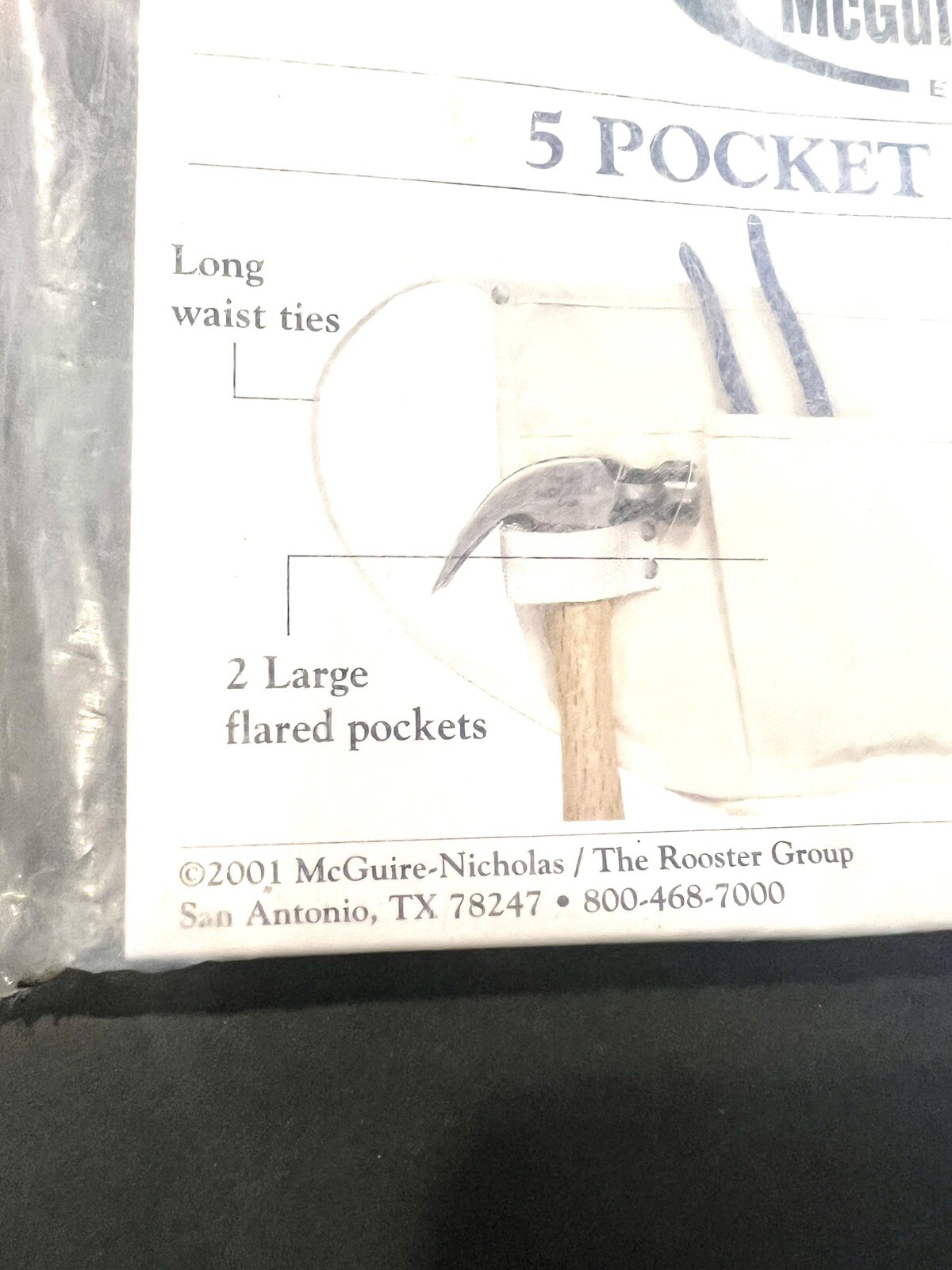 McGuire Nicholas 5 Pocket Tool Apron NEW C14 Cotton Canvas