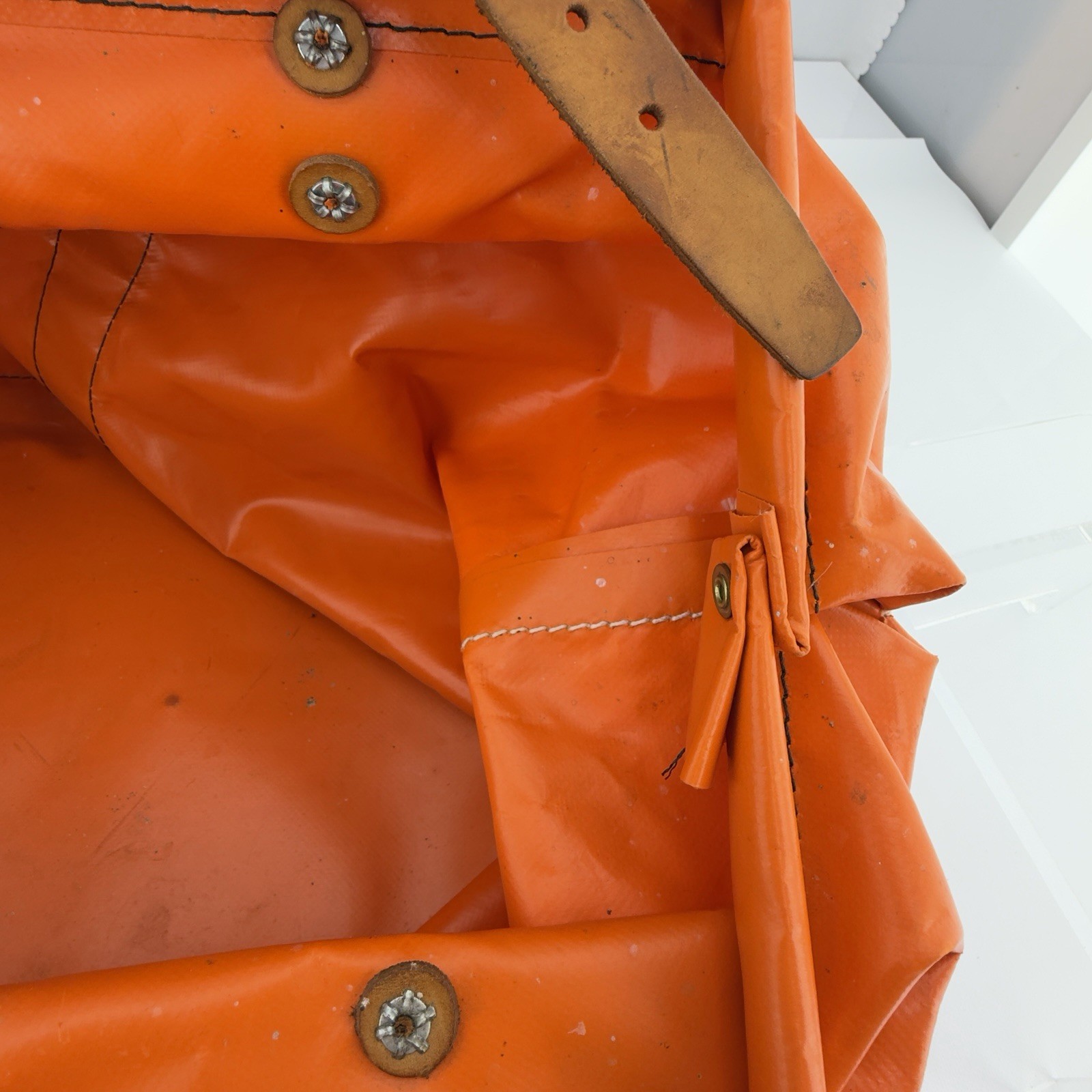 KlKlein 5180 Extra Large Orange Vinyl Equipment Tool Bag USA Made