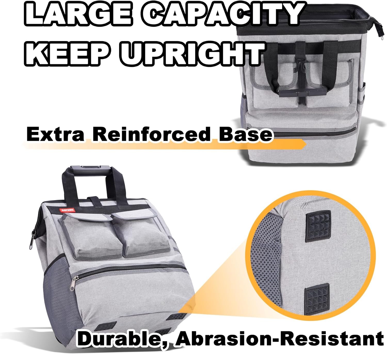 Heavy Duty Backpack Tool Bag For Electrician Plumber