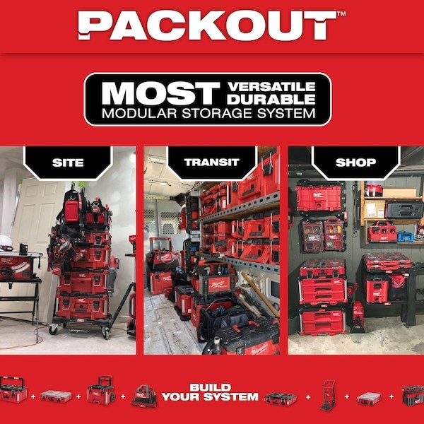 Milwaukee Tool 48-22-8311 Packout 10 In. Structured Tote