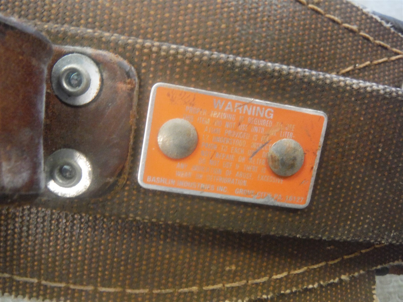 Bashlin Linesman belt 1511n size D26 good cond. Belt only No pole strap * BW9