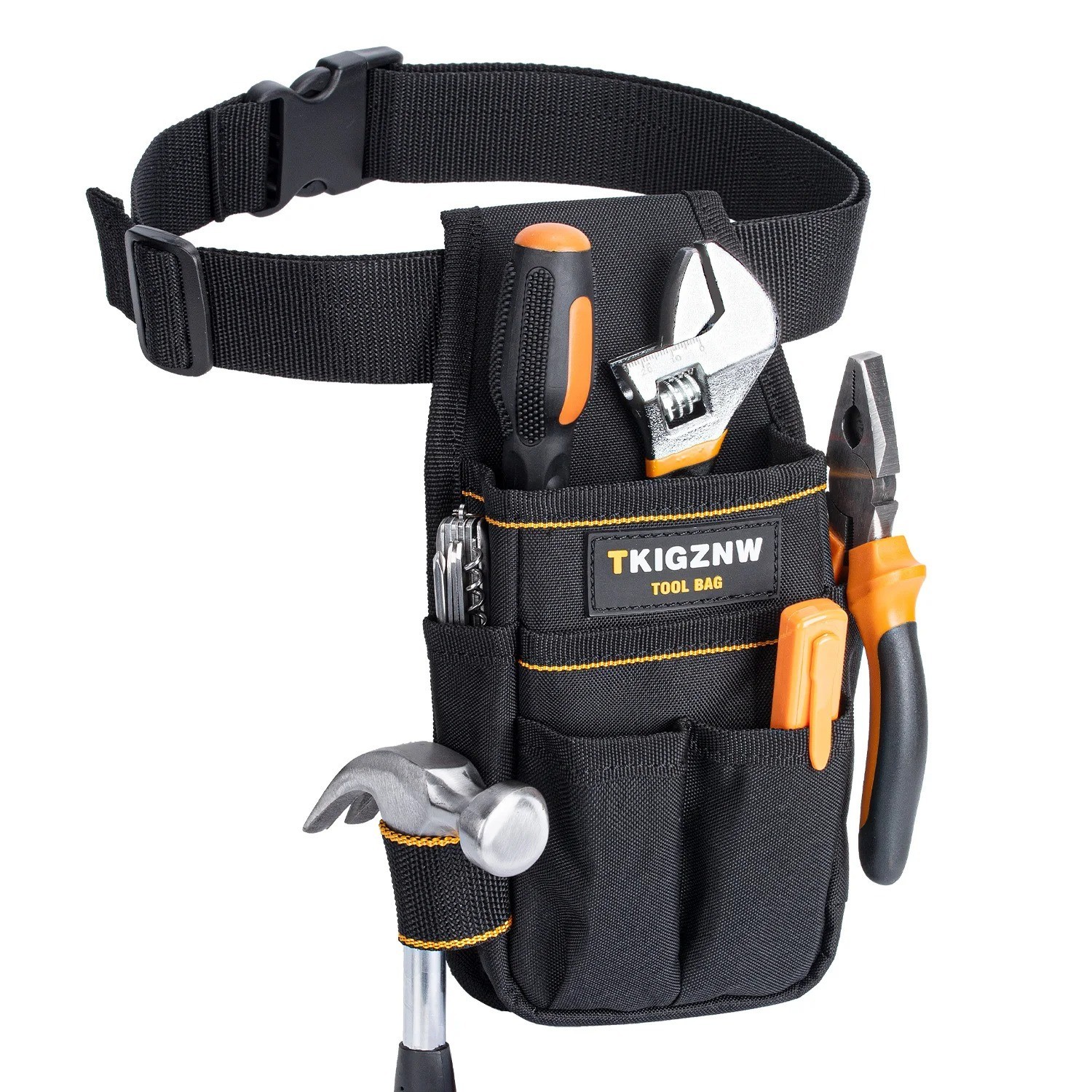 15 Pocket Tool Pouch Heavy Duty Utility Belt Electrician Work Bag Holder