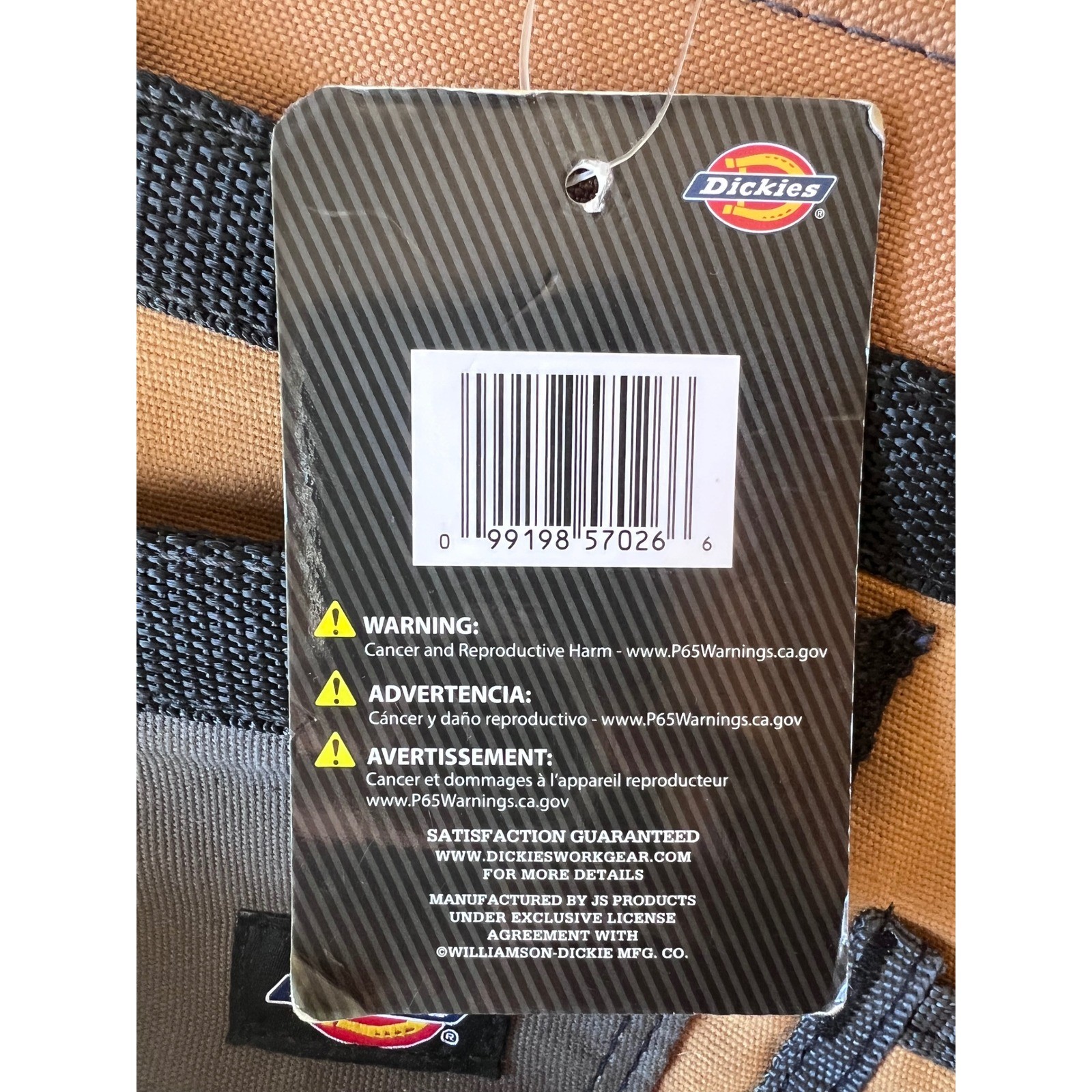 Dickies 57026 5-Pocket Single Side Tool Apron Tan Grey Canvas Adjustable Belt