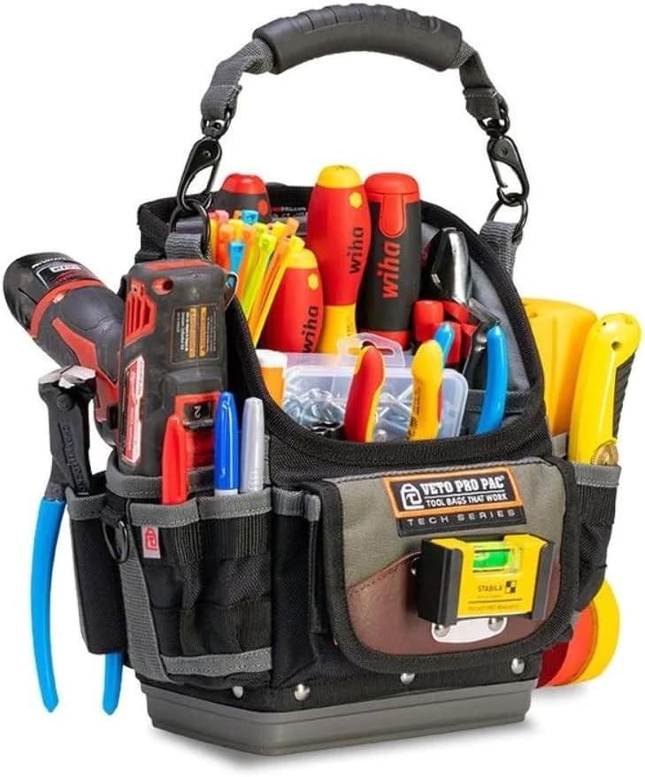 Pro Pac TP6B: Lightweight Waterproof Tool Pouch with 25 Organized Compartments