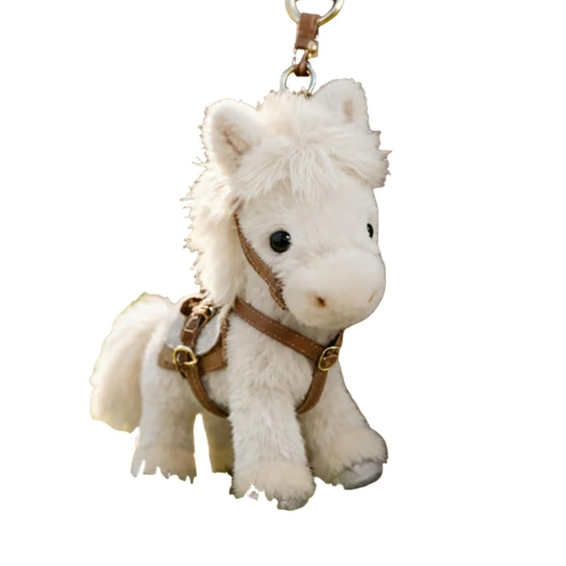 Elegant Furry Small Horse Key Supervisor With Treated Metal For Everyday Use