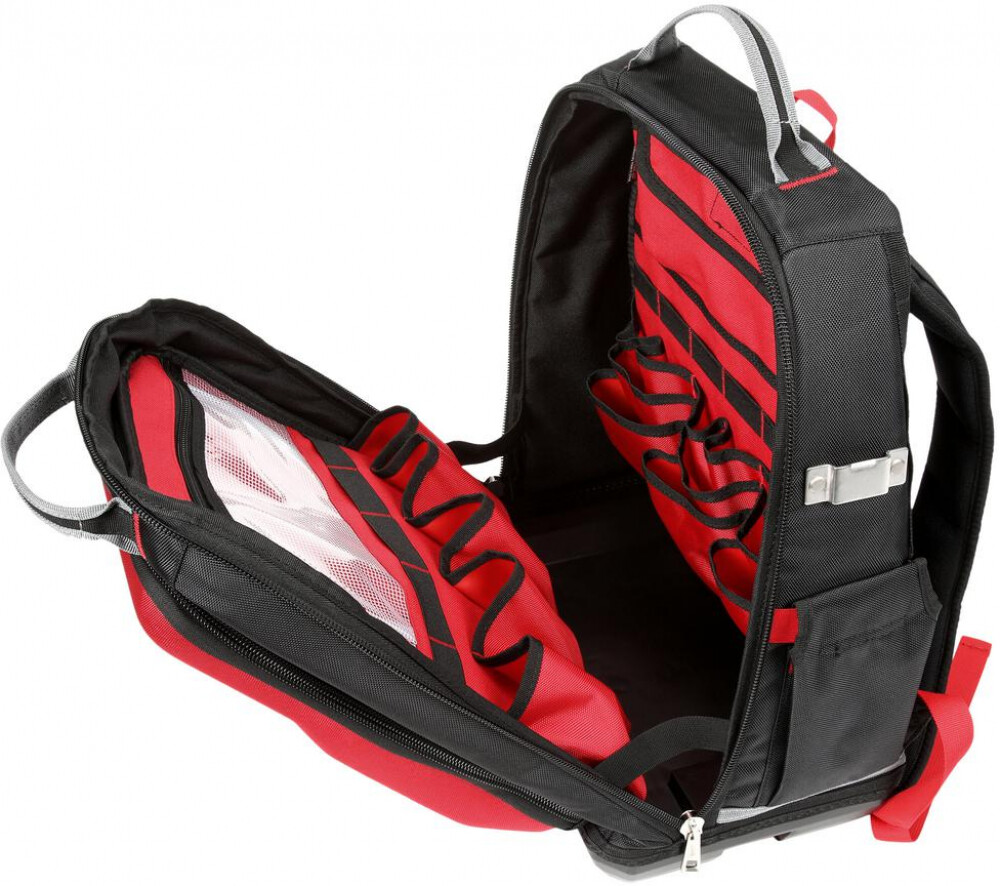 Milwaukee Backpack 15 in. PACKOUT 48 Pockets Molded Base Tool Organization Pack